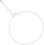 LIFKOME 1pc Glitter Anklet Ankle Chain Ornament Fashion Trendy Bracelets for Women Stylish Ankle Chain Beach Ankle Chain Summer Anklets Dangle Anklet Bracelet 925 Silver Plated Copper