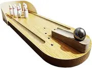 SUPVOX 1pc Bowling Game for School Throwing Ball Game Desktop Bowling Game Bamboo