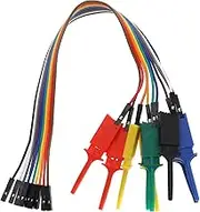 10PCS Logic Analyzer Test Hook Clip Grabber Jumper Wires & Interface Pins SOIC IC Test Hook Clip Jumper for Precision Circuit Testing/Power Supply Testing