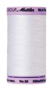 Mettler Silk-Finish Cotton Thread 50 wt. 547 Yd / 500 M Spool