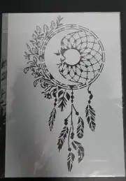 Dream Catcher Stencil Moon Reusable Large Wall Painting Craft Feather Tribal New