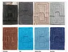 2 Piece Soft & Absorbant Luxurious 100% Cotton Floor Bath Mat Set