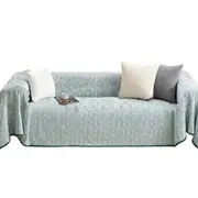 Sofa Couch Throw Cover Blanket Lounge Slipcover Protector Decor Geometry Green