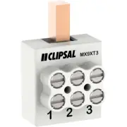 Clipsal MAX9 3 Hole RCD Neutral Link | MX9XT3