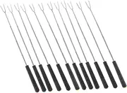 Luxshiny 12pcs Telescoping BBQ Forks Sturdy Marshmallow Roasting Sticks Extendable Hot Dog Skewers for Campfire Cooking Outdoor Grilling Accessories