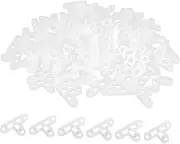 DOITOOL 100pcs Shaped Tile Leveling System for Accurate Positioning Durable Tile Spacers for Smooth Installation for Ceramic Wall Floor Tiling Projects