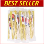 Individually Wrapped Disposable Toothbrushes with Toothpaste - 200 Pack Bulk Set