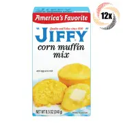 12x Boxes Jiffy America's Favorite Corn Muffin Mix | 8.5oz | Fast Shipping!