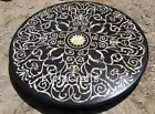 Antique Design Inlay Work Hallway Table Top Black Marble Dining Table for Home
