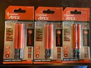 3.5" COVERED POWER BIT x3pk No#3 Impact Rated U-Guard Crescent APEX CAUGB3BPH3-2