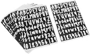 WHAMVOX Self-adhesive Stickers Set Sheets of Letters Numbers Diy Address Decals for Mailboxes