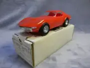 1/25 SCALE AMT DEALER PROMOTIONAL CAR CORVETTE COUPE LT-1 MONZA RED COUPE-MIB