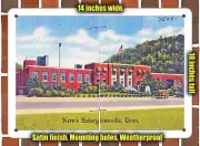 METAL SIGN - Tennessee Postcard - Kern's Bakery, Knoxville, Tenn.