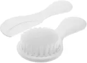SWOOMEY 2pcs Comb Towel Hat Door Record Holder Hair Brush Stand Macrame Body Poster Accessories Scalp Scrubber Pantry Comb Plastic White