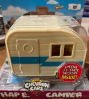 2006 The Chevron Cars Hap E. Camper Trailer Toy Car US State Stickers #40 SEALED