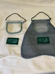 Set of 3 Re-Usable Mesh Produce Storage Bag Washable Hangs Eco-Friendly Onions