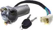HAUAGEZWU Ignition Barrel Lock Cylinder with 2 Keys 4836356 04.836.356 4836359 Fit for IVECO Daily 1990-2000