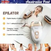 USB LED 3-in-1 Epilator for Women Facial, Eyebrow & Body Hair Removal Exfoliator