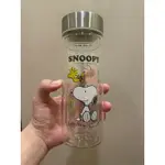 SNOOPY雙層玻璃杯