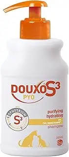 DOUXO S3 PYO Shampoo | Antibacterial & Anti-Yeast Shampoo for Dogs & Cats | Yeast Overgrowth Shampoo for Dogs | Recommended Cat & Dog Disinfecting Shampoo | Chlorhexidine for Dogs | 200ml
