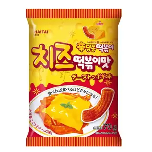 即期品 短期限 短期 海太 辣炒年糕風味餅乾-起司味(70g) 零食 韓國 餅乾 太空包 辣 炒年糕20230921