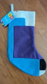Lego Collection x Target Christmas Stocking Sweater Knit Color Blue/Purple 20"