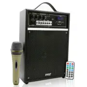 Pyle Pro 300 Watt Outdoor Indoor Wireless Bluetooth Portable PA Speaker 6.5 inch