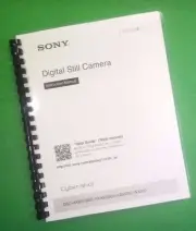 Owners Manual for Sony DSC HX90 HX90V HX80 WX500 Camera 44 Pages W/Clear Covers!