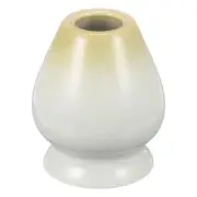 Ceramic Chasen Stand 70mm Matcha Whisk Holder Teas Set Whisks Stand White/Brown