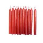 500 Pcs of Small red candles RED, GREED AND YELLOW