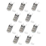 10Pack 1.45mm Network Connectors RJ45 Cat7 Gold Plated FTP Modular Plug A
