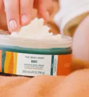 Body Shop Boost Whipped Body Cream 100% Natural Essential Oils Moisturiser 200ml