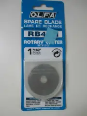 OLFA RB45-1 Rotary Cutter Spare Blade - 1 Pack "RTY-2/G" 45mm D - 0.3mm T