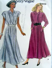 * 7810 Vogue Flared Casual Dress Pattern size 8-12 UNCUT - 1990