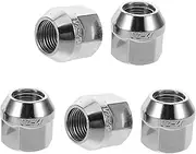ELAYARD 5pcs Wheel Nut Caps Chrome Lug Nuts for Tire Replacement Open Design for Easy Installation Car Flanges Wheels Secure Fit for Enhanced Vehicle Safety