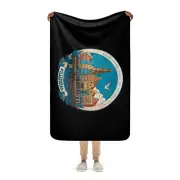 Willemstad Curaçao Sherpa Fleece Blanket
