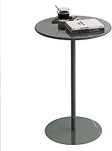 Round Cocktail Height Table with Metal Base, High Top Bar Table, Small Dining Table Coffee Meeting Table Side End Table for Living Room Bistro Cafe Home Kitchen(40x72cm)