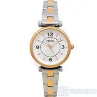 在飛比找蝦皮商城優惠-FOSSIL ES5201手錶 銀色面 玫瑰金色X銀色 鋼帶