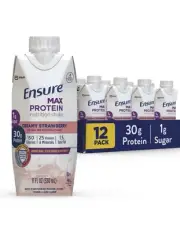 Ensure Max Protein Nutrition Shake with 30g of Protein Strawberry 12pk