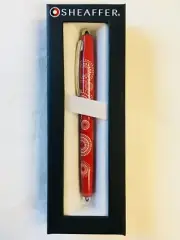 Sheaffer 100 Gloss Red Pattern Roller Ball Pen