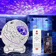 Galaxy Projector Dinosaur Egg Starry Sky Projector Light with Bluetooth Speaker, Star Projector Aurora Night Light Light with White Noise,Timer for Bedroom Decor, Dinosaur Gifts for Children Adults
