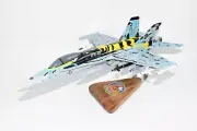 VFA-113 Stingers (2011) F/A-18C Model, Navy, 1/37th (18") Scale, Mahogany