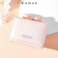在飛比找Yahoo!奇摩拍賣優惠-皮夾YADAS钱包女士PU三折创意短款女式学生大容量shor