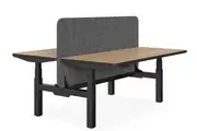 DD DUO 402 Selectric Height Adjustable Workstation with Screen
