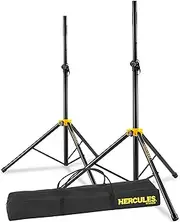 Hercules 05/SS200BB Two Tripod Base Speakers Stands with Bag