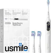 [usmile] Y10 Pro Smart Electric Toothbrush, Sonic Electric Toothbrush for Adults, Rechargeable Travel Powered Toothbrush with Pressure Control, 6-Month Battery Life