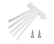 5 Arm Towel Holder Rotating Rack Wall-Mounted Towel Hanger for Home Bathroom Kitchen