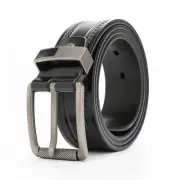 Full Grain Leather Belt for Men with Single Prong Buckle, 100% Cow Leather Dr...