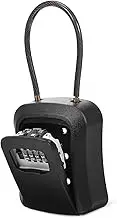 CAXUSD Box Lock Box with Code Weather Resistant Key Hider Box for Easy Installation Secure Storage for Multiple Keys Wall Mount for Home Use