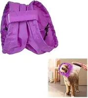 2 Pack Dog Bath Cap Waterproof Shower Hat Dogs Snood for Washing Raining Swimming Dogs Ear Prevention Cover Guard (L)